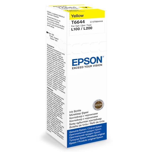 Epson T6644 Yellow ink container 70ml pro L100/200