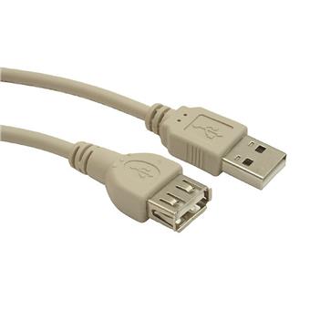 Kabel USB A-A 0.75M 2.0 prodlužovací