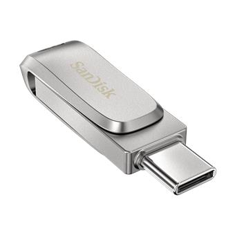 SanDisk Ultra Dual Drive Luxe 512GB USB-A + USB-C Stříbrná