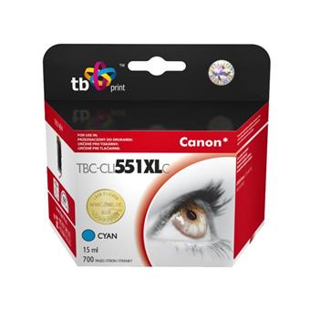 Ink. kazeta TB komp. s Canon CLI-551XL,Cyan