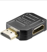 PremiumCord HDMI adaptér 19pin Female - 19pin Male do úhlu 90° levá