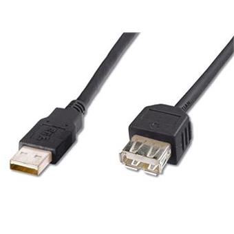 PremiumCord USB 2.0 kabel prodlužovací, A-A, 2m černý