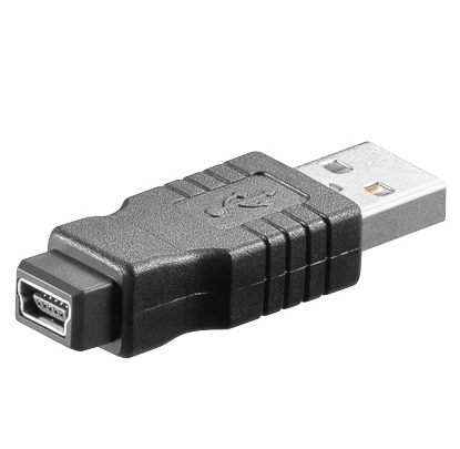 PremiumCord USB redukce A/M - MINI-B 5 PIN/F