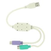 Adaptér z USB na 2 porty PS/2