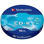 VERBATIM CD-R 700MB 52x Extra protection balení 10ks