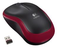 myš Logitech wireless M185 nano červená