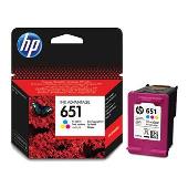 HP 651 3barevná ink kazeta, C2P11AE