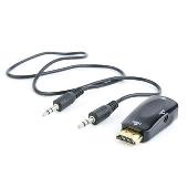 Adaptér C-TECH HDMI na VGA + Audio, M/F