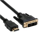 Kabel C-TECH HDMI-DVI, M/ M, 1,8m