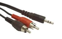 GEMBIRD kabel minijack 3.5mm - 2x RCA M/M 2,5m