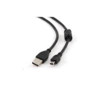 Kabel USB A-MINI 5PM 2.0 1,8m HQ s ferrit. jádrem