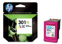 HP no. 301XL tříbarevná inkoustová kazeta, CH564EE