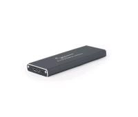 GEMBIRD externí box pro M.2 disky, USB 3.0, hliník, černý