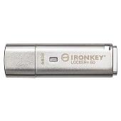 Kingston IronKey Locker+ 50 64GB stříbrný HW šifrování