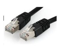 Patch kabel RJ45, cat. 6, FTP, 1m, černý