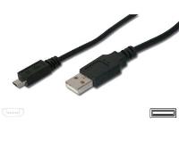 PremiumCord Kabel micro USB, A-B 2m