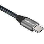 PremiumCord Kabel USB 3.2 Gen 1 USB-C male - USB-C male, bavlněný oplet, 0,5m