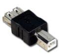 PremiumCord USB redukce A-B, Female/Male