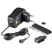 Univerzální napájecí adaptér 230V/3-12V stejnosměrný 600mA