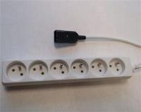 PremiumCord Prodlužovací přívod 250V s EURO konektorem do UPS,2m,6zásuvek