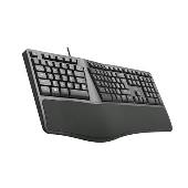 Klávesnice C-TECH KB-113E USB, ERGO, černá, CZ/SK